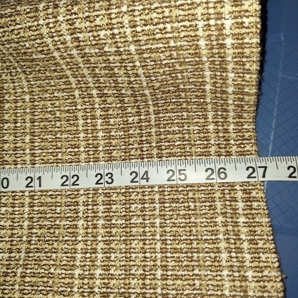 Alfred Dunner  Sz 14 Gold Tan Beige Tweed Blazer Jacket W/Pockets - Picture 9 of 9